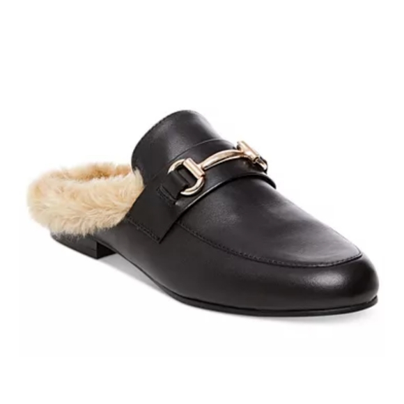 Steve Madden Shoes - Steve Madden Jill loafer slide fur mules black 6.5